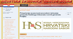 Desktop Screenshot of hercegbosna.ba
