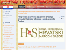 Tablet Screenshot of hercegbosna.ba
